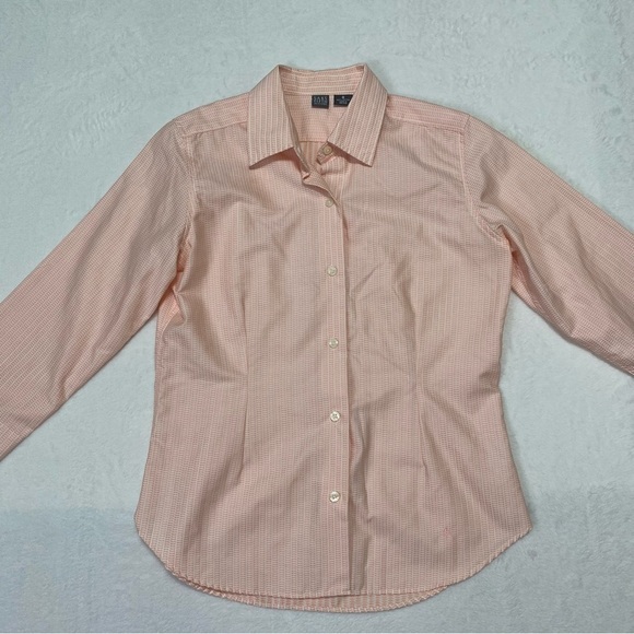 Saks Fifth Avenue Button Down Blouse Sz 8 Pink - Picture 9 of 13